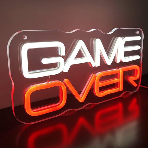 Neon LED Sign — Retro Gaming Quotes