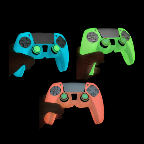 Glow-in-the-Dark Controller Thumb Grips — PS5/Xbox